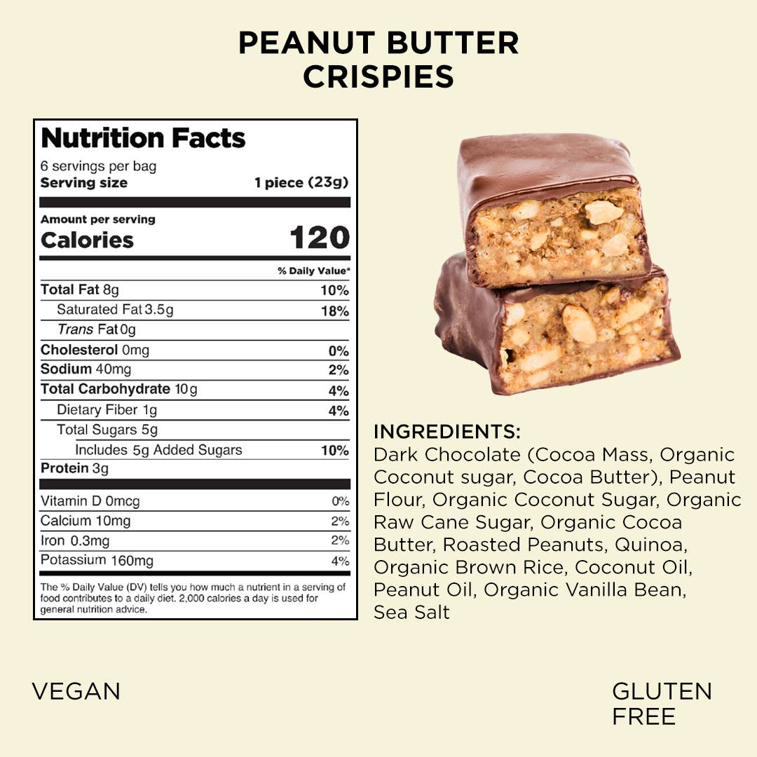 Peanut Butter Crispies (4.7 oz Bags) | Pack of Six