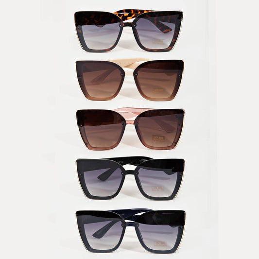 Acetate Frame Sunglasses Set