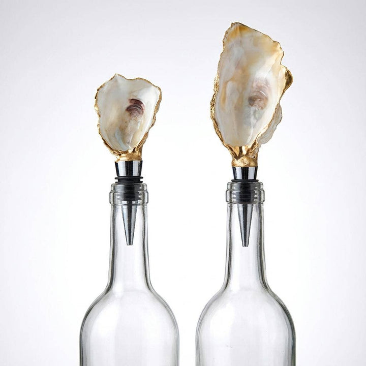 Watercolor Ocean Oyster Shell Wine Stopper