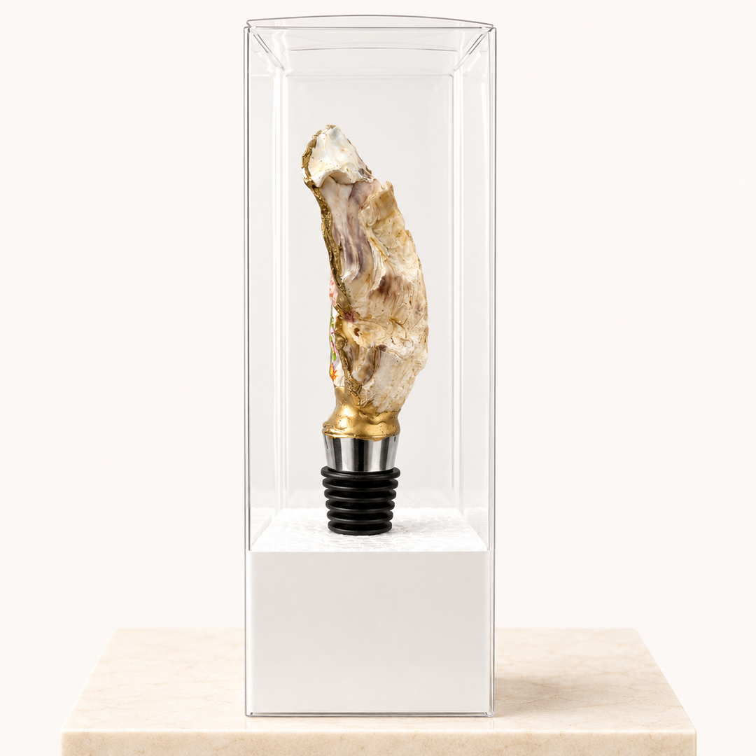 Sea Turtle Reef Oyster Shell Wine Stopper