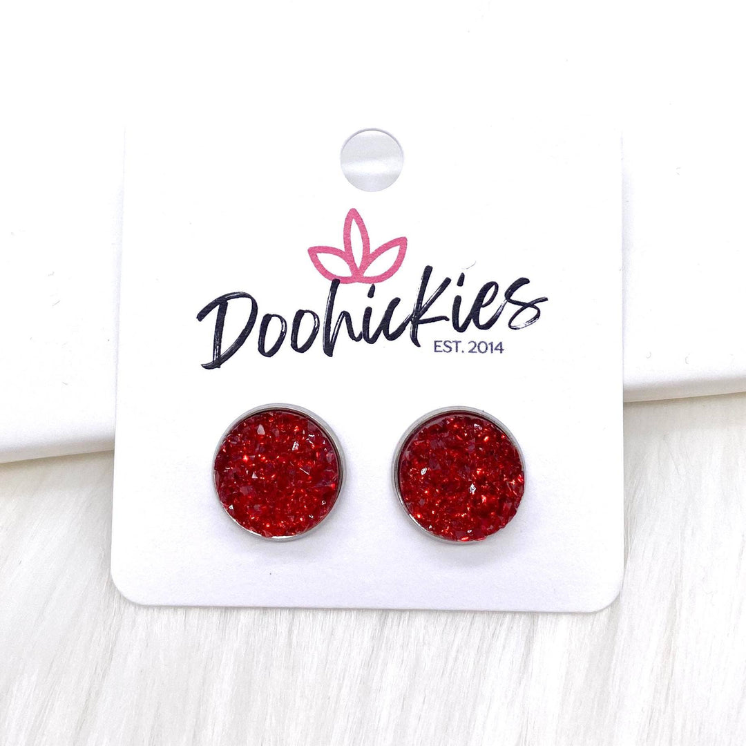 12mm Sparkle Spirit Studs -Earrings