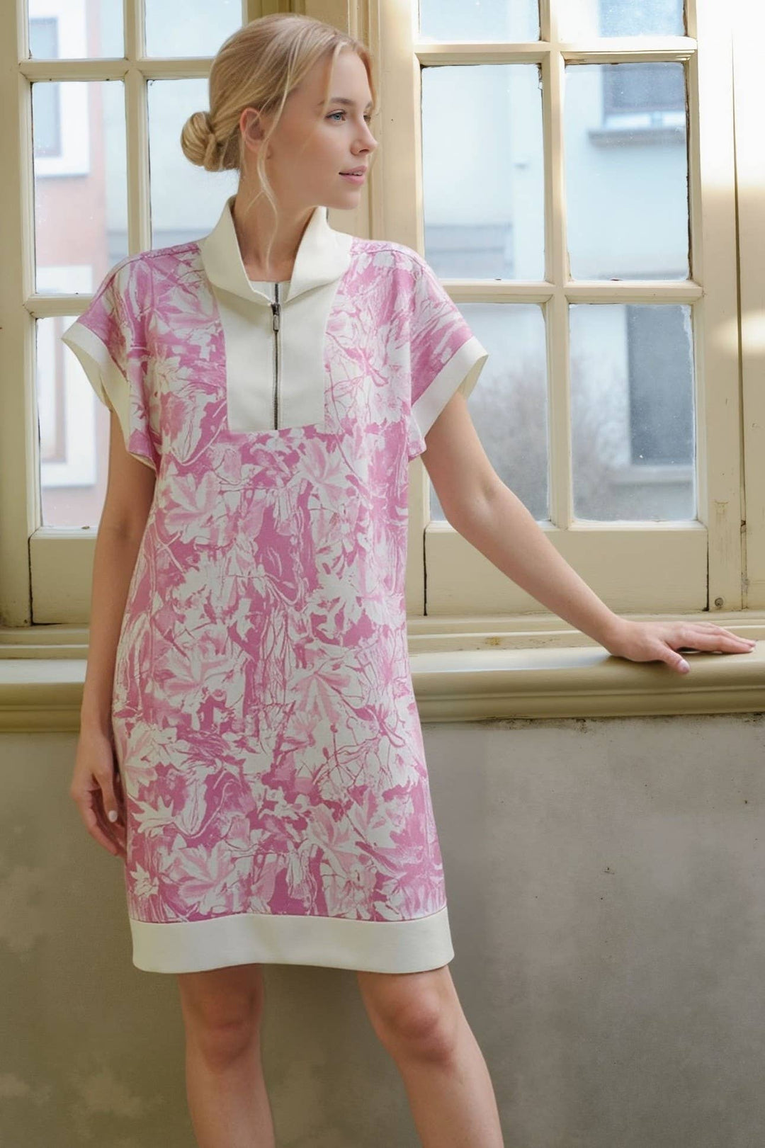 Pink Leaf Dress