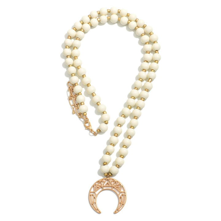 Wood/Crescent Necklace (4 options)