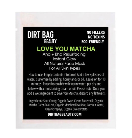 Love You Matcha Organic Facial Mask