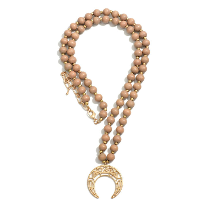 Wood/Crescent Necklace (4 options)