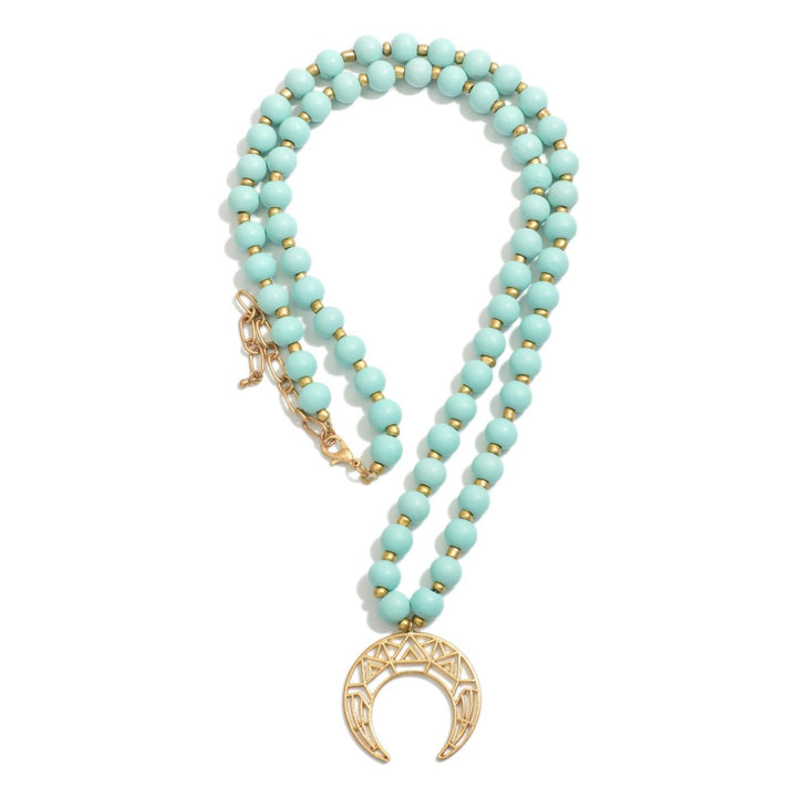 Wood/Crescent Necklace (4 options)